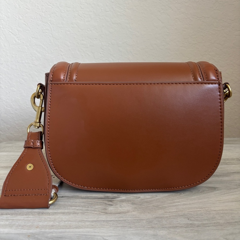 Zara  Crossbody Flap Bag Removable And Adjustable Straps Brown - Picture 4 of 8